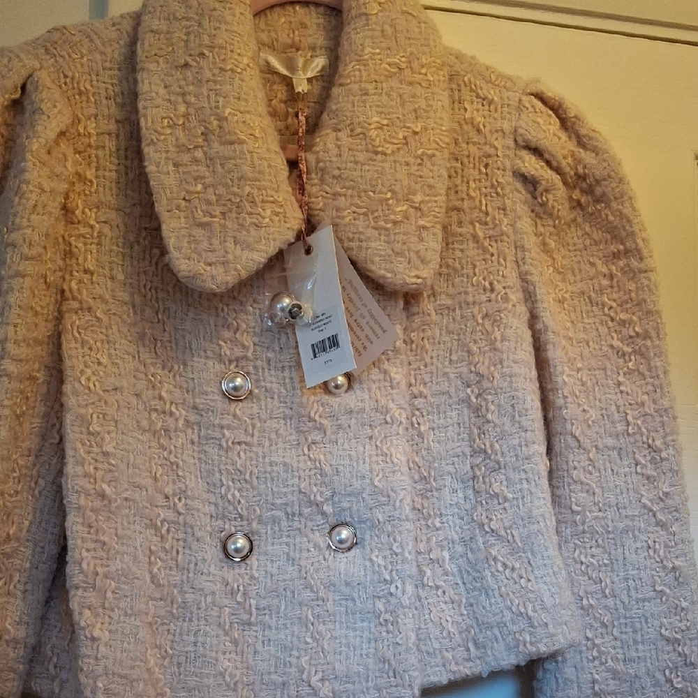 LoveShackFancy Mews Harvest White Jacket